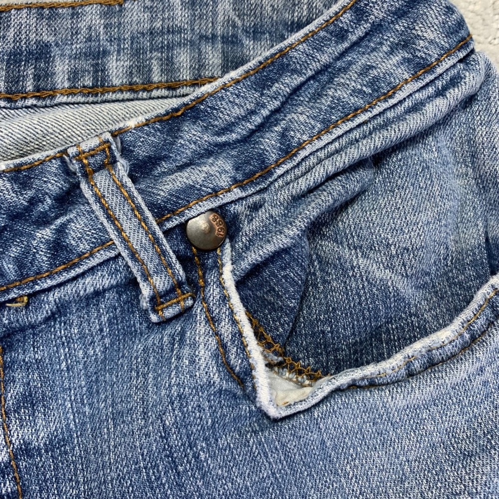 Vintage Arizona Jean Co Jeans Womens Size 5 Boot Cut Distressed Light Wash Denim - Picture 5 of 16